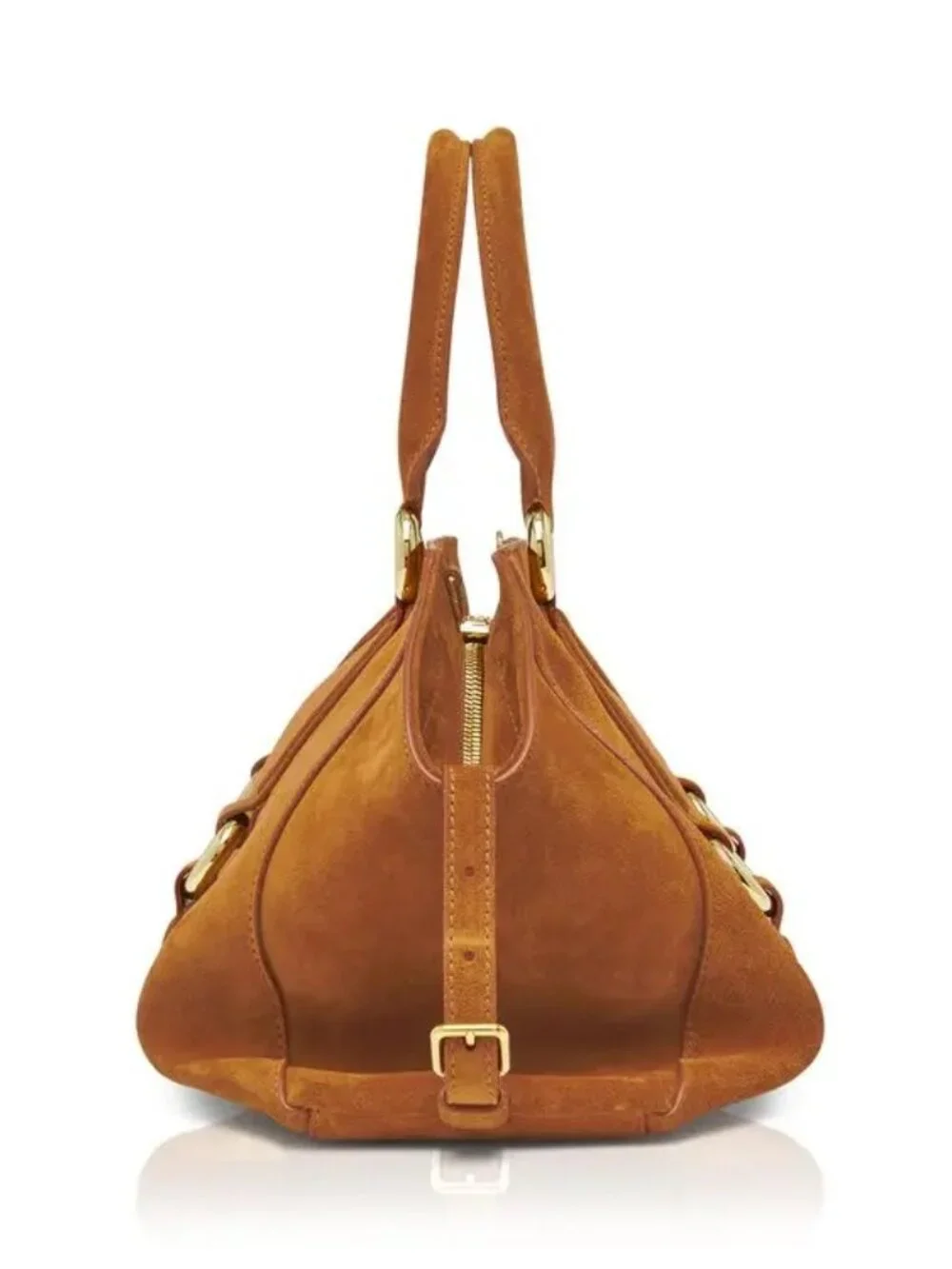 NWT McQueen Farringdon Authentic Medium Suede Bag